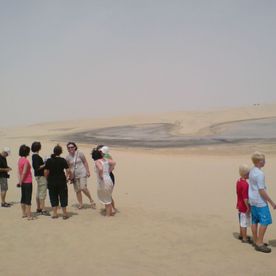 Gruppe på ørken- og sanddynetur