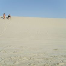 Å klatre sanddyner er fin mosjon